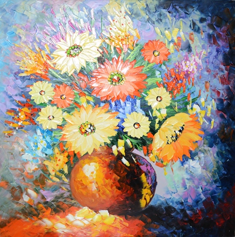 Tranh Sơn Dầu Hoa 3